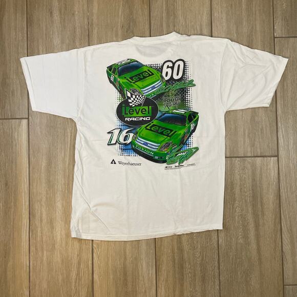 Vintage 2006 NASCAR iLevel Racing Greg Biffle Carl Edwards T-Shirt Mens L - Picture 2 of 7